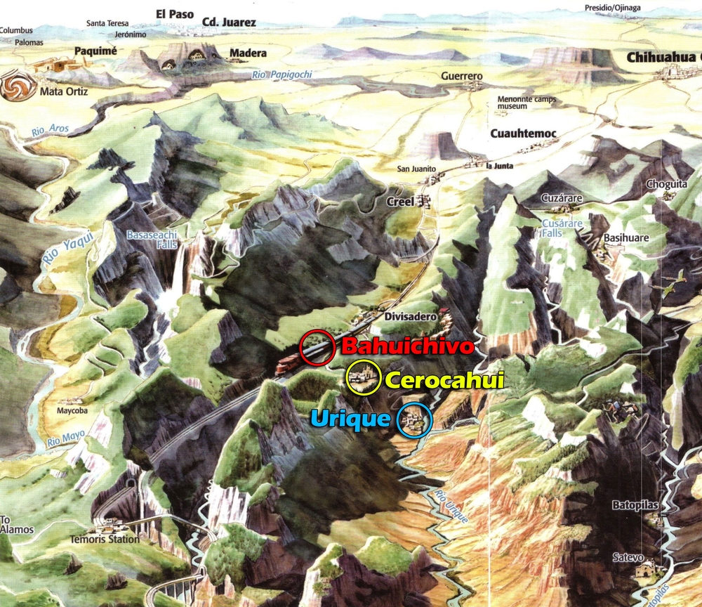 Local Copper Canyons map  - Click to Enlarge